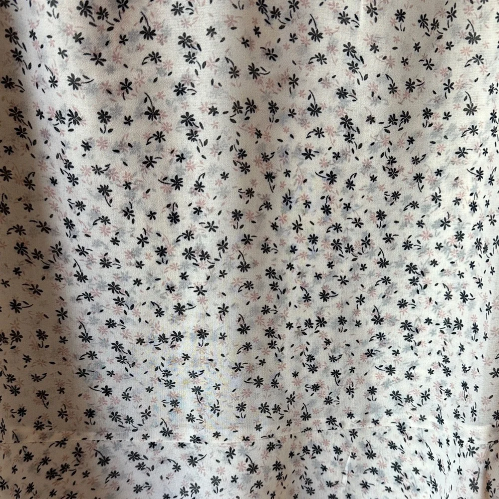 Cabi Cream Ruffle Blouse - Wishful Top - Picture 5 of 8